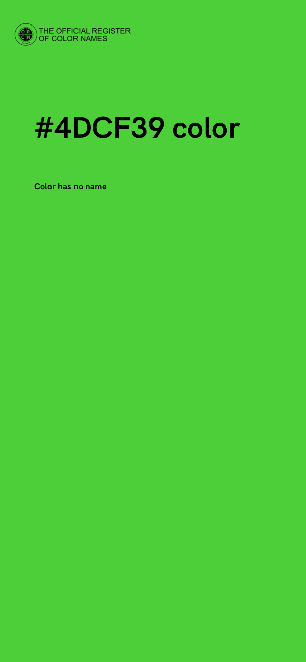 #4DCF39 color image