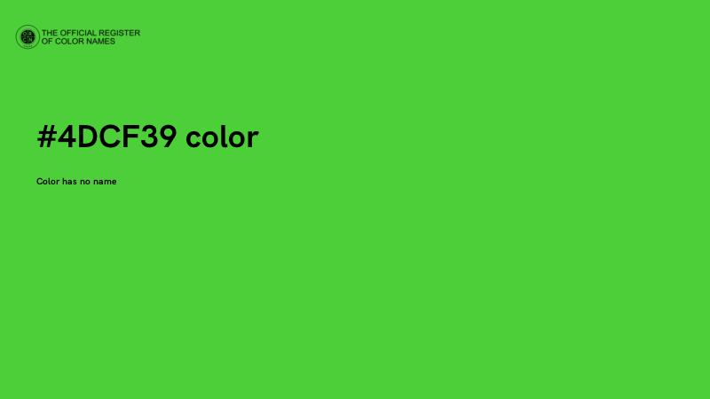 #4DCF39 color image