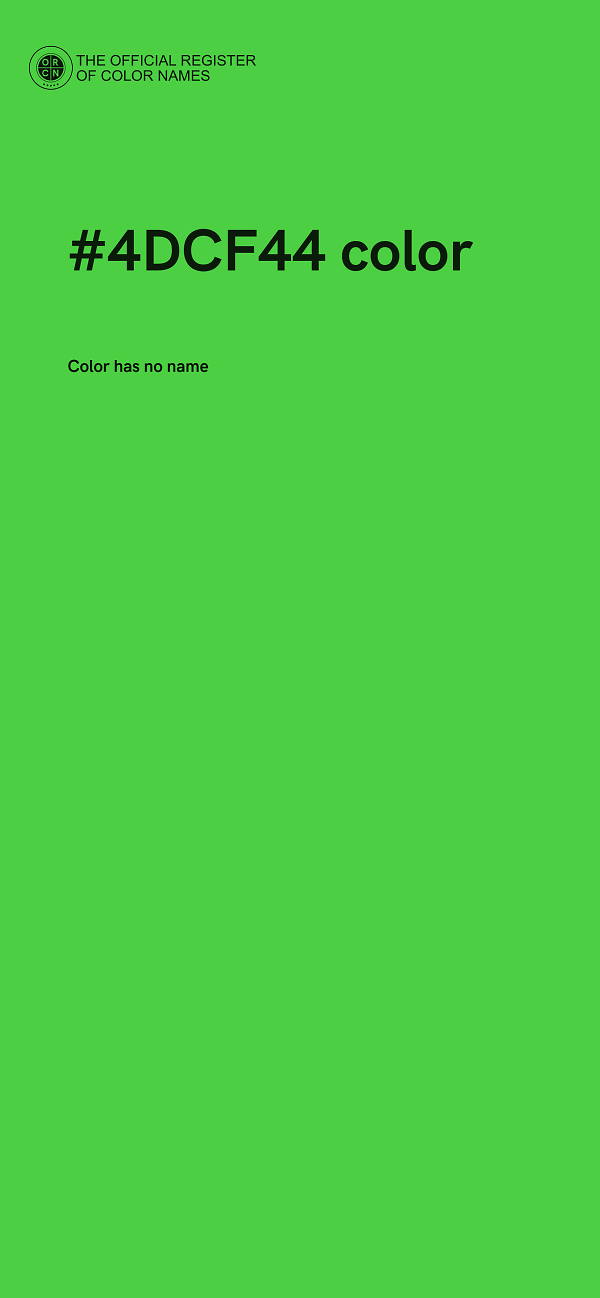 #4DCF44 color image