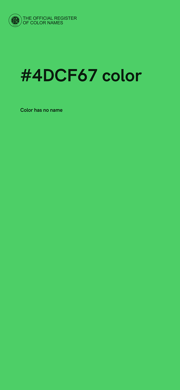 #4DCF67 color image