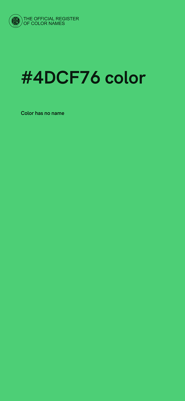 #4DCF76 color image