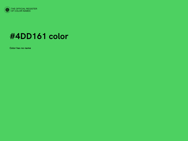 #4DD161 color image
