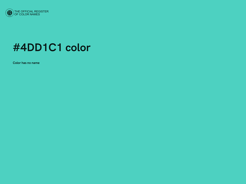 #4DD1C1 color image