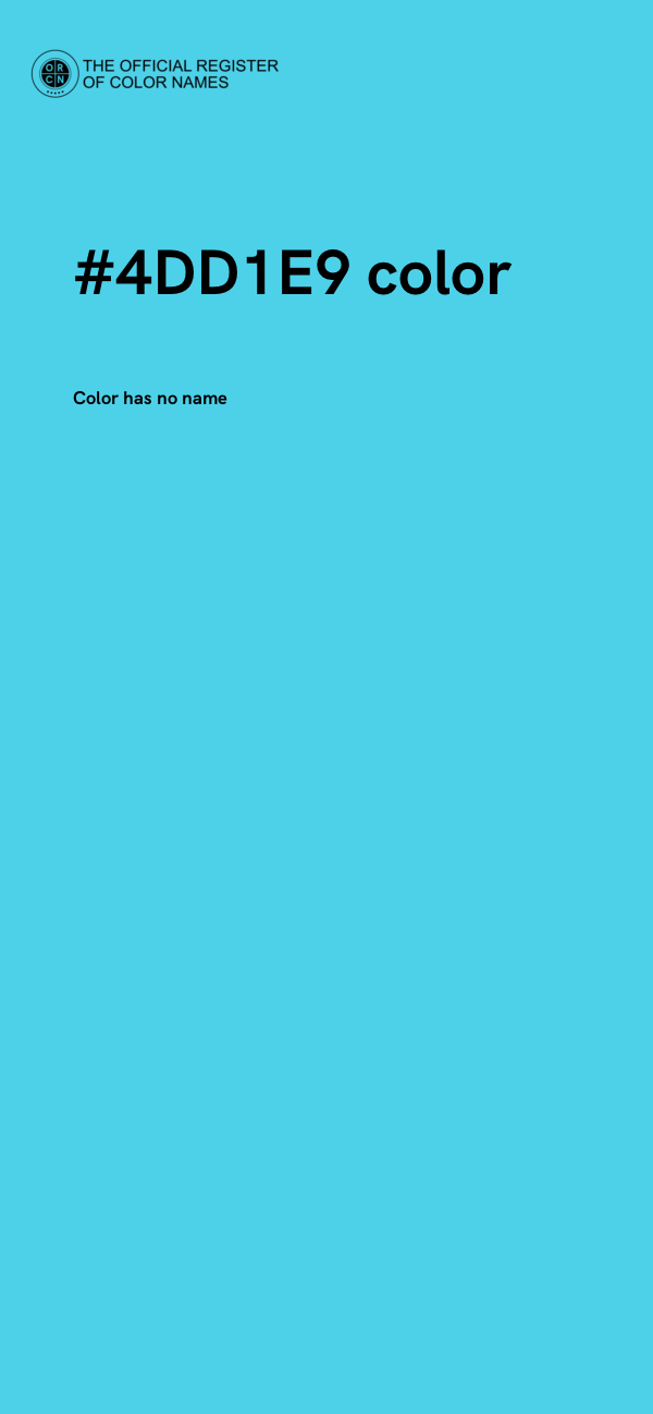 #4DD1E9 color image