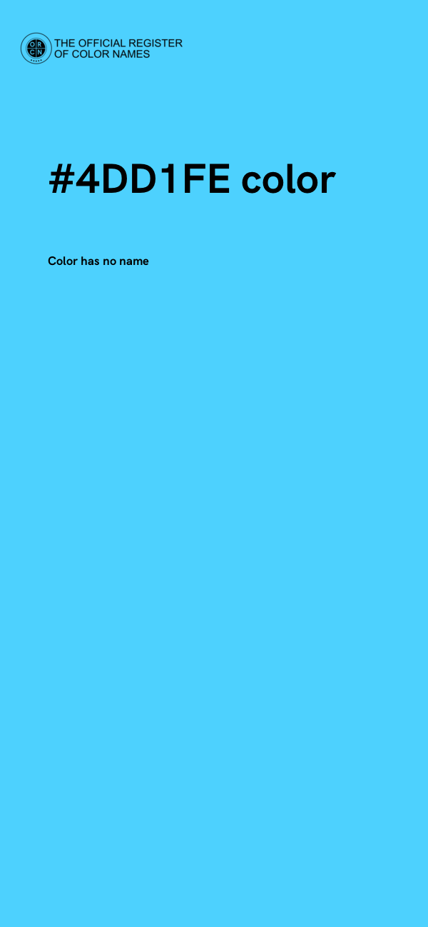 #4DD1FE color image
