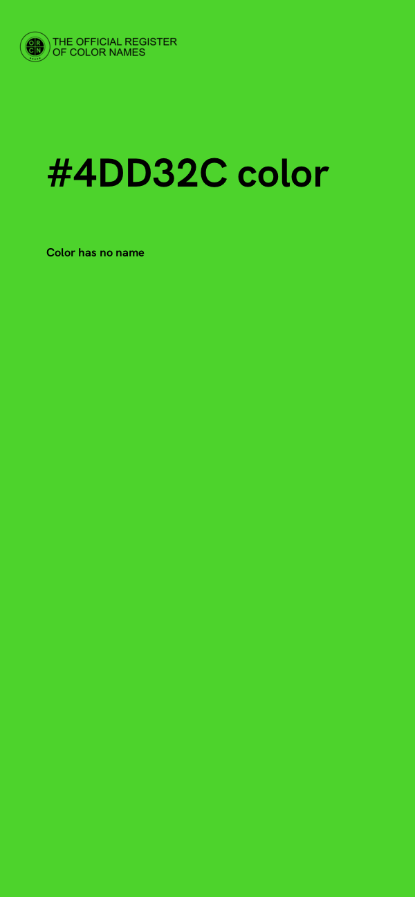 #4DD32C color image
