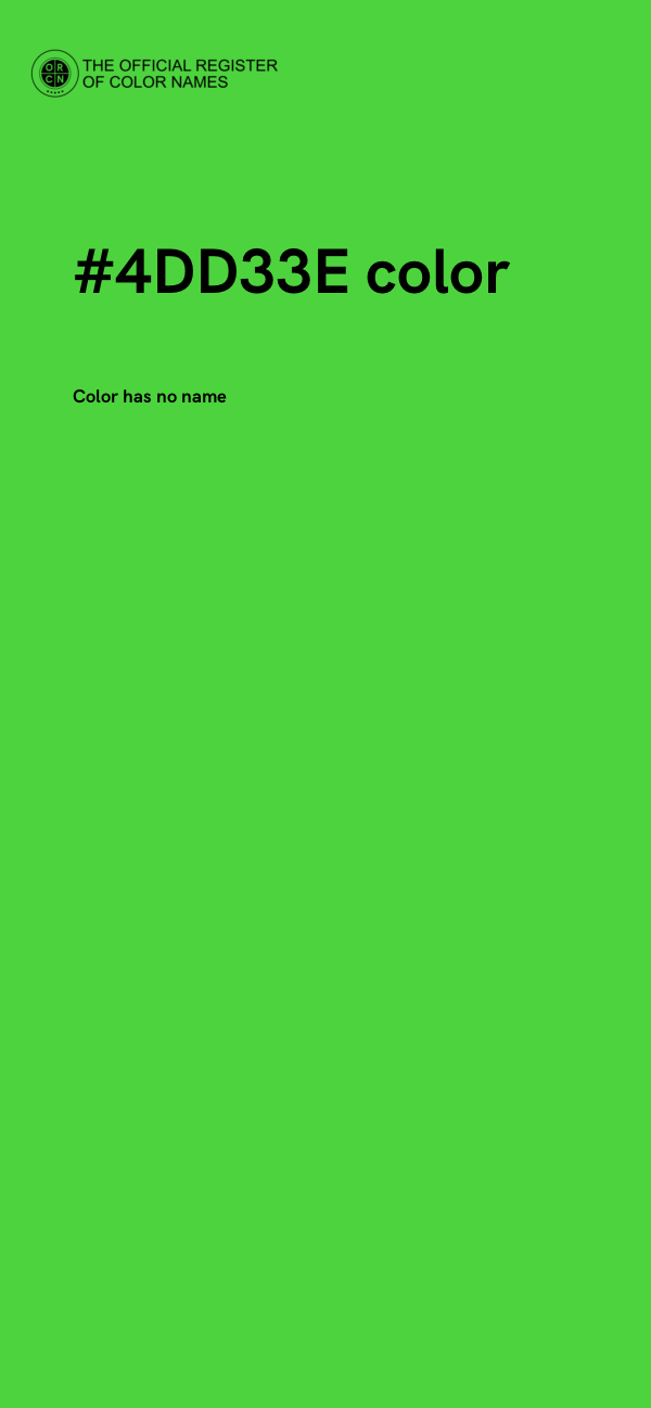 #4DD33E color image