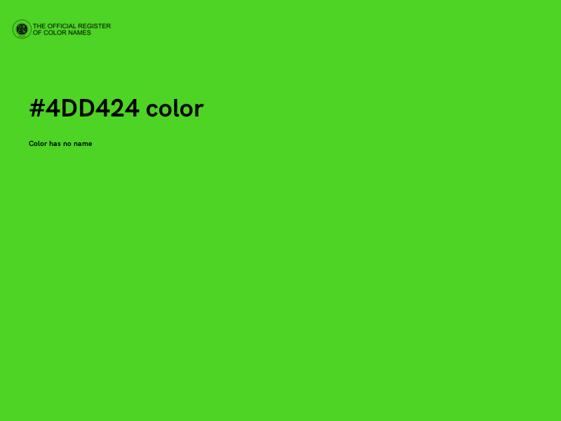 #4DD424 color image
