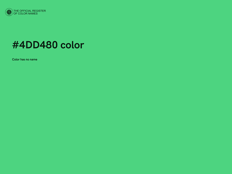 #4DD480 color image