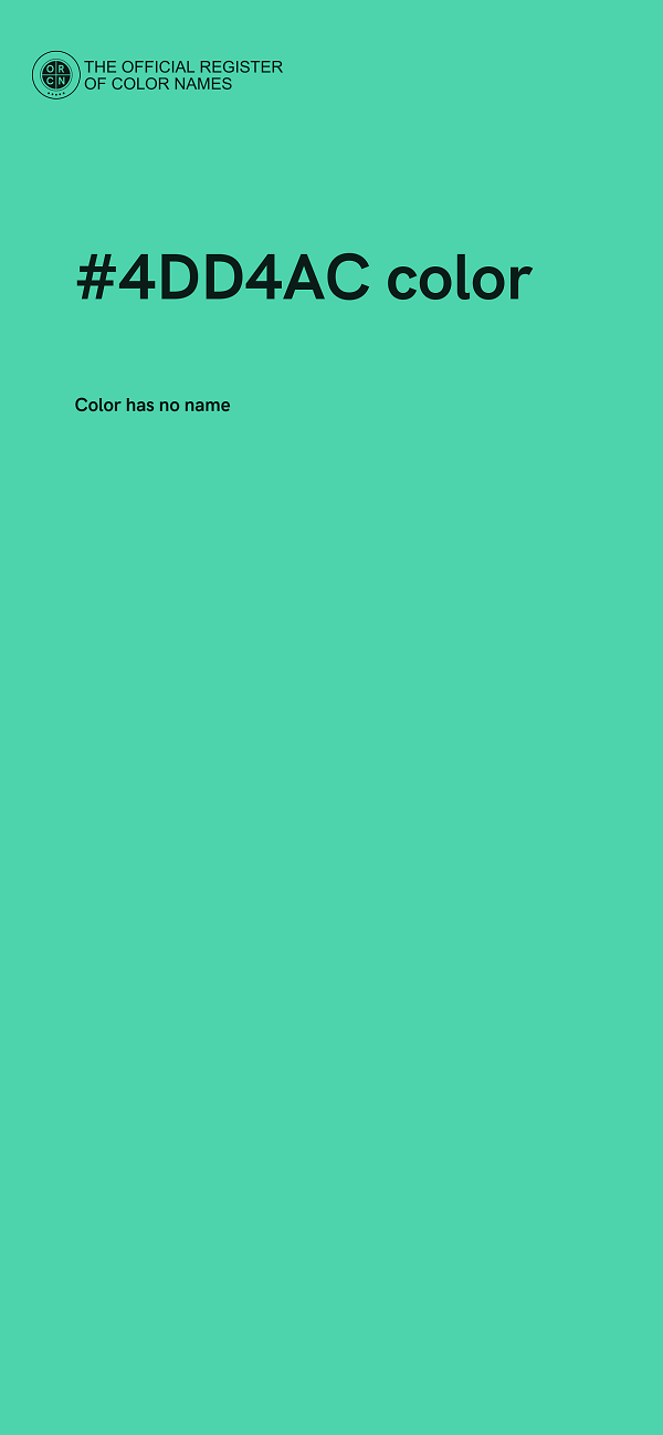 #4DD4AC color image