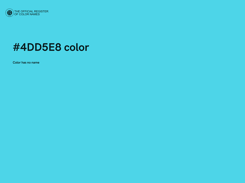 #4DD5E8 color image