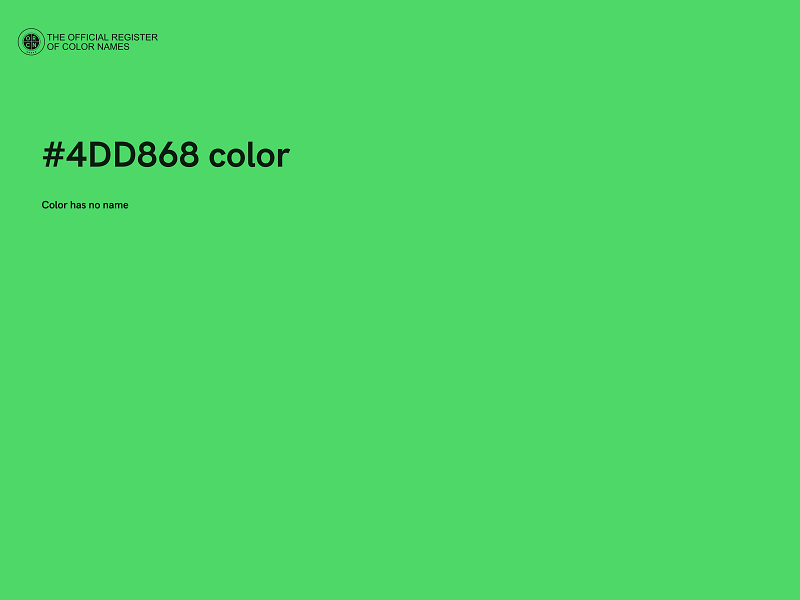 #4DD868 color image