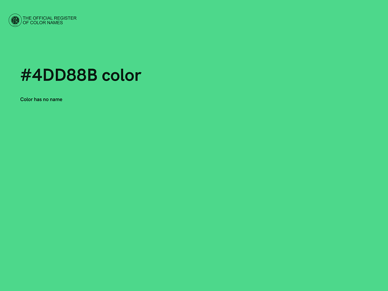 #4DD88B color image