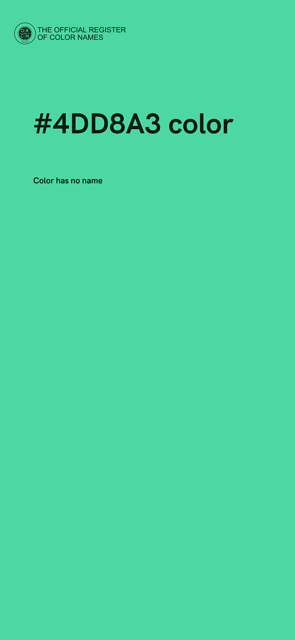 #4DD8A3 color image