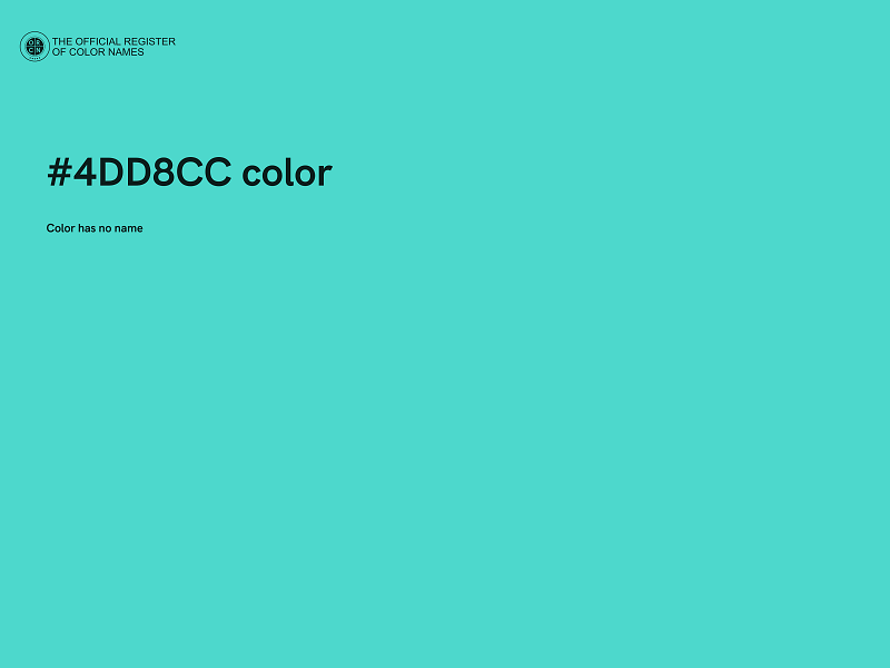 #4DD8CC color image