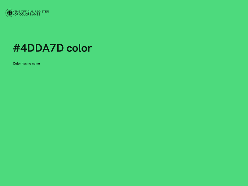 #4DDA7D color image