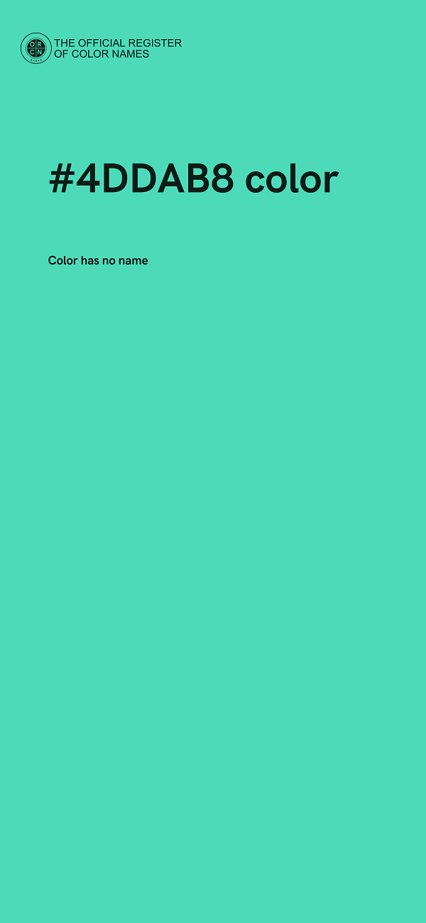 #4DDAB8 color image
