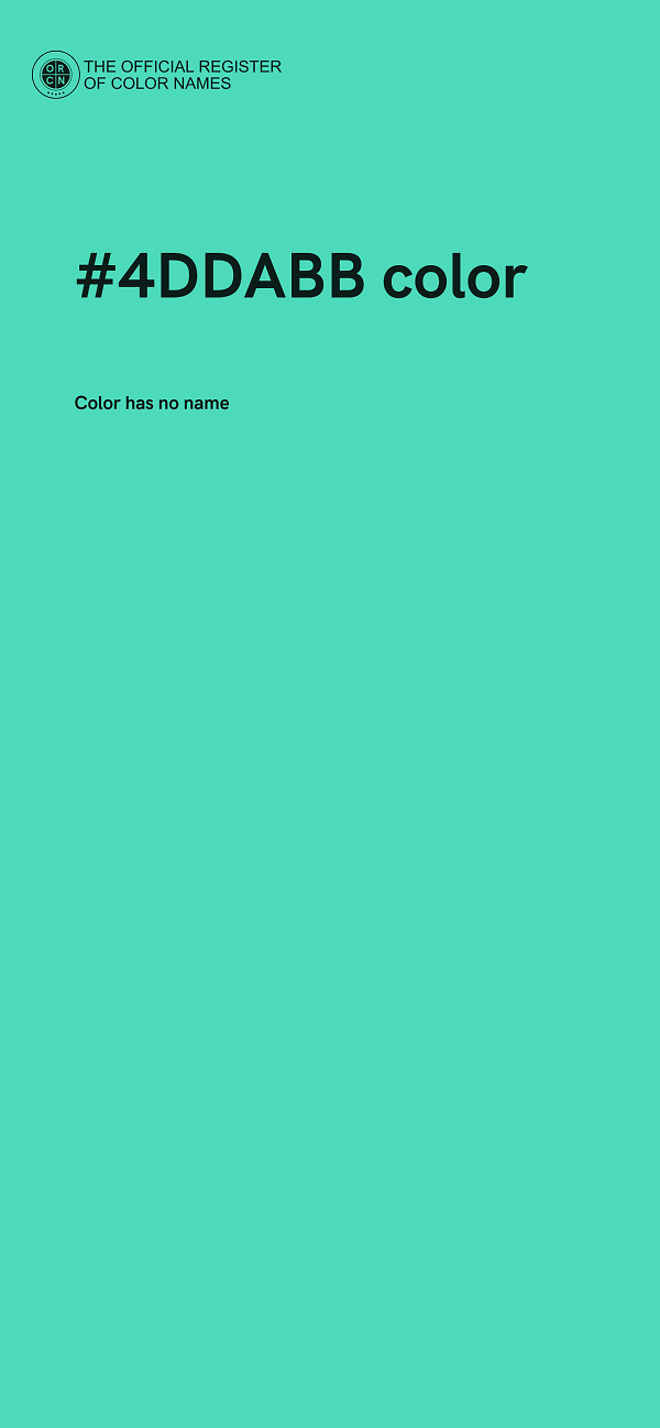 #4DDABB color image