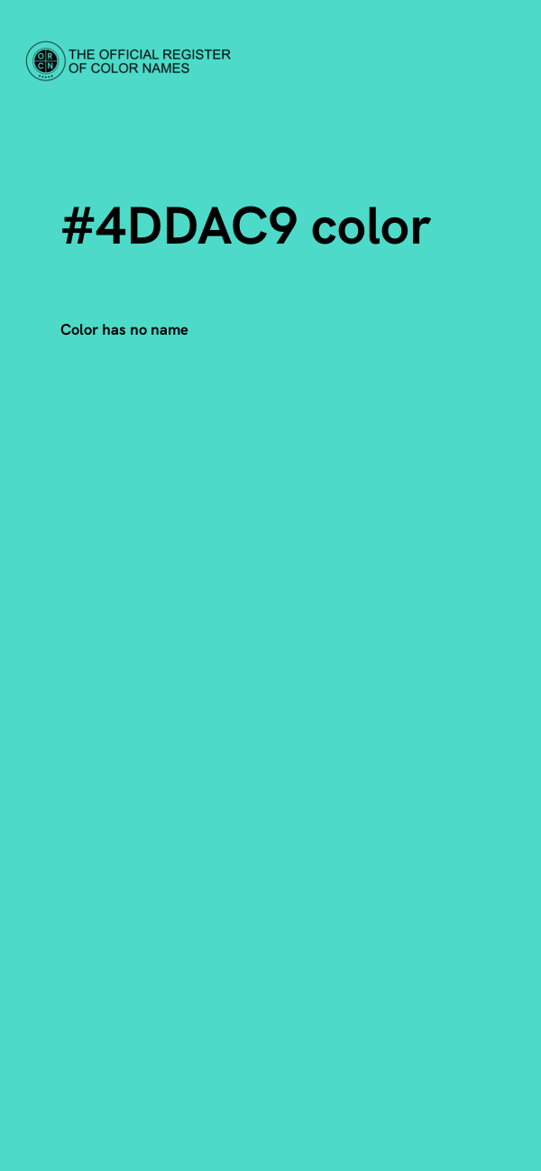#4DDAC9 color image