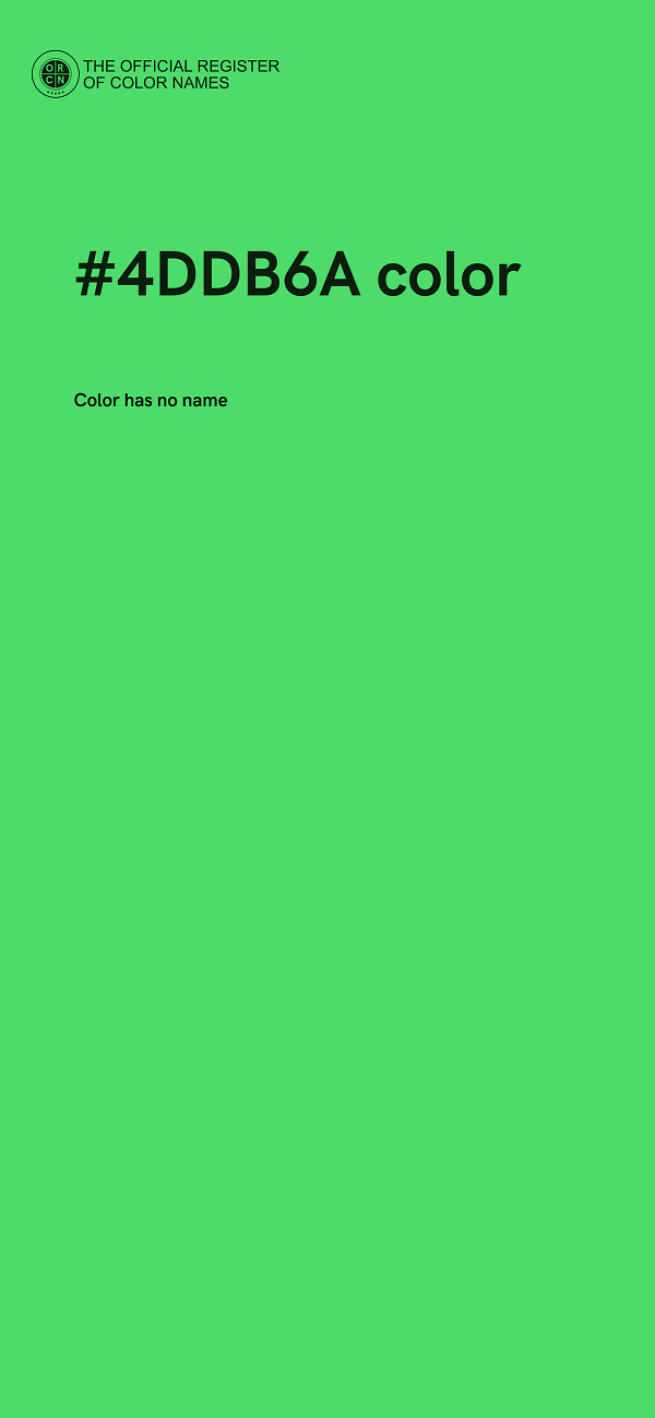 #4DDB6A color image