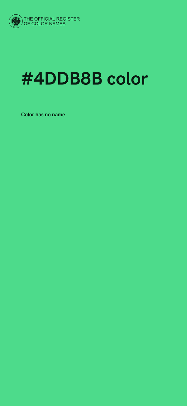 #4DDB8B color image