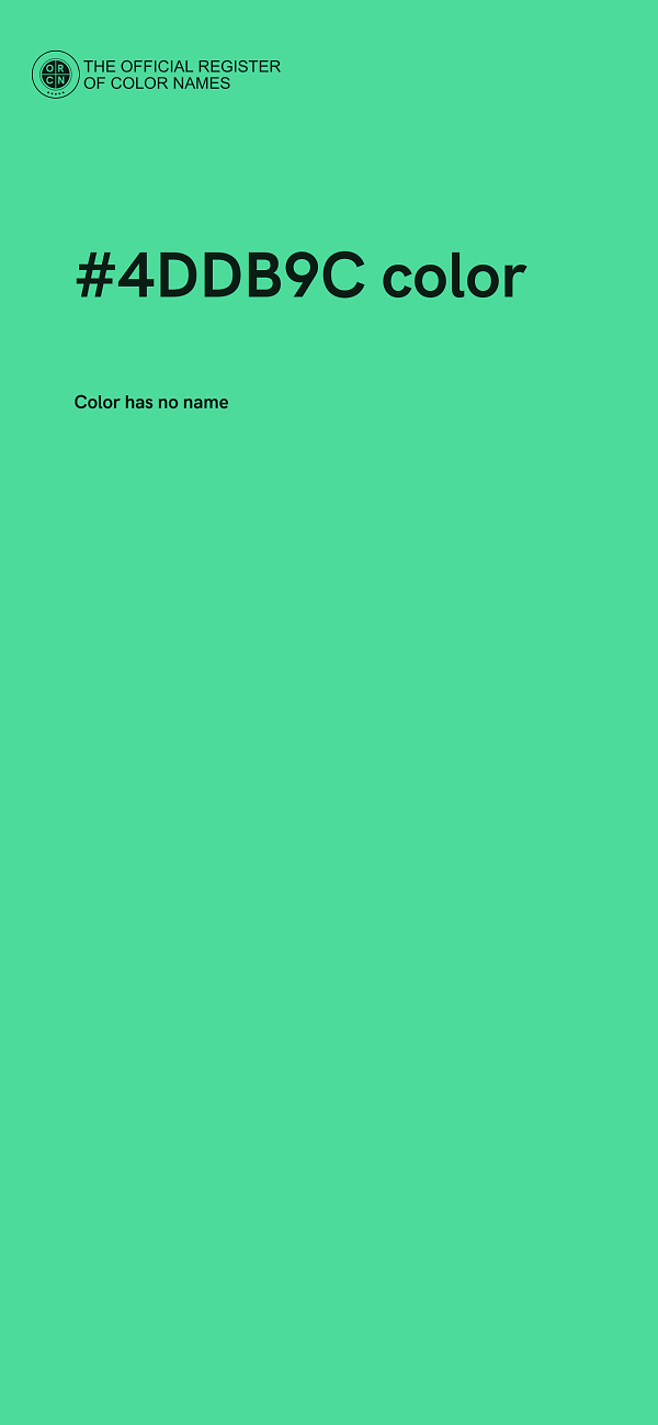 #4DDB9C color image