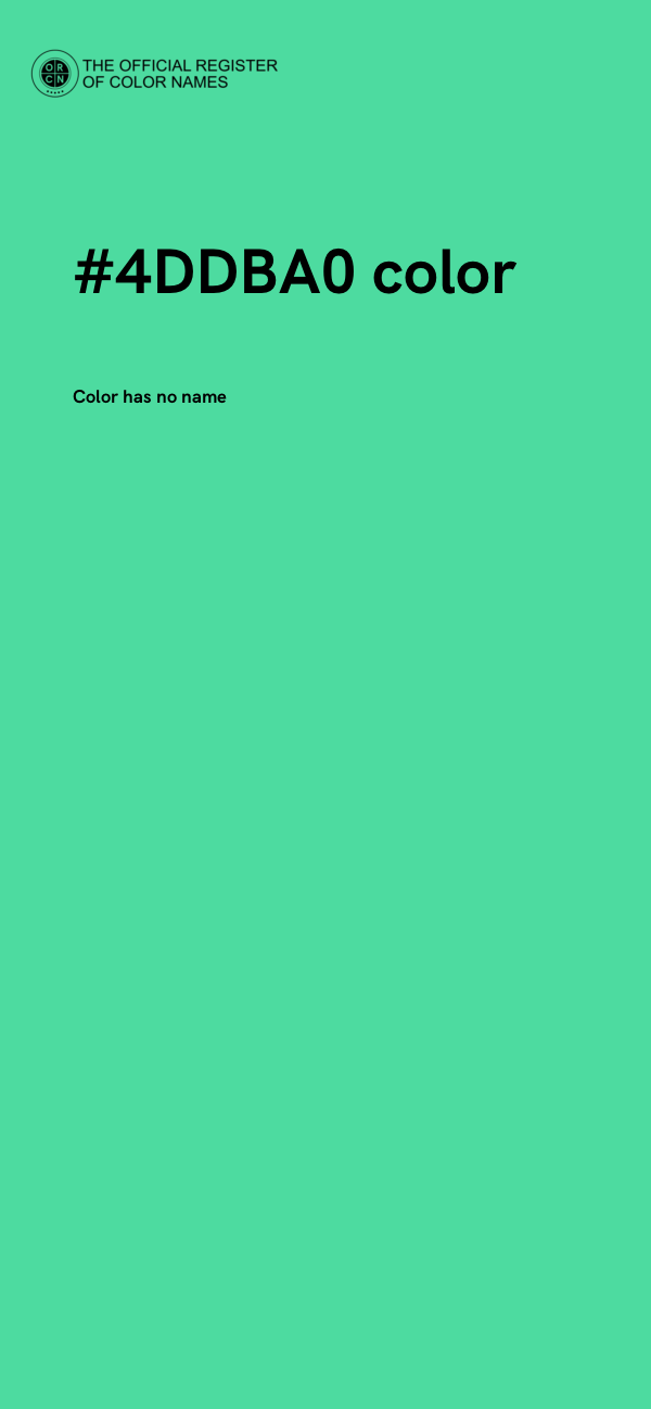 #4DDBA0 color image