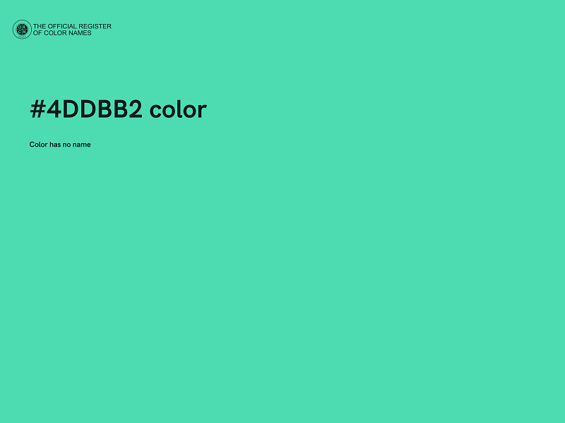 #4DDBB2 color image