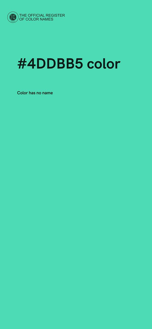 #4DDBB5 color image