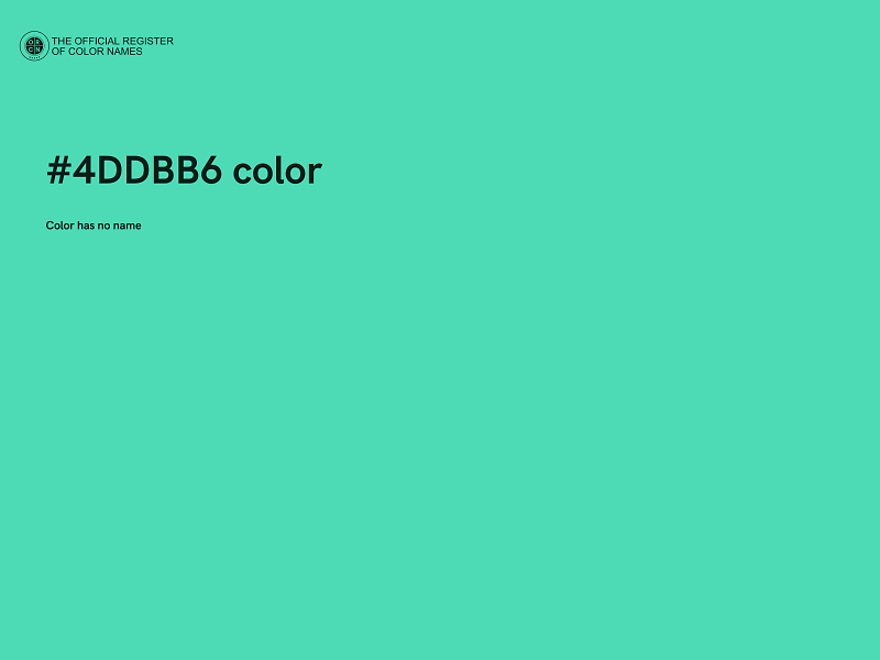 #4DDBB6 color image