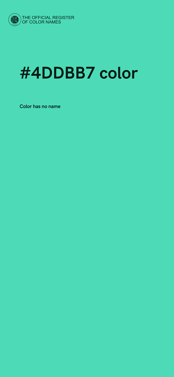#4DDBB7 color image