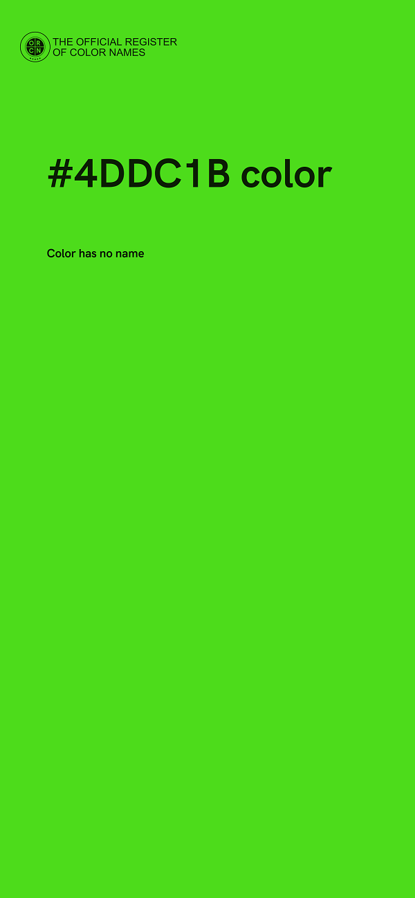 #4DDC1B color image