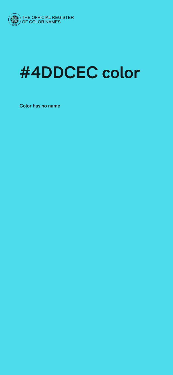 #4DDCEC color image