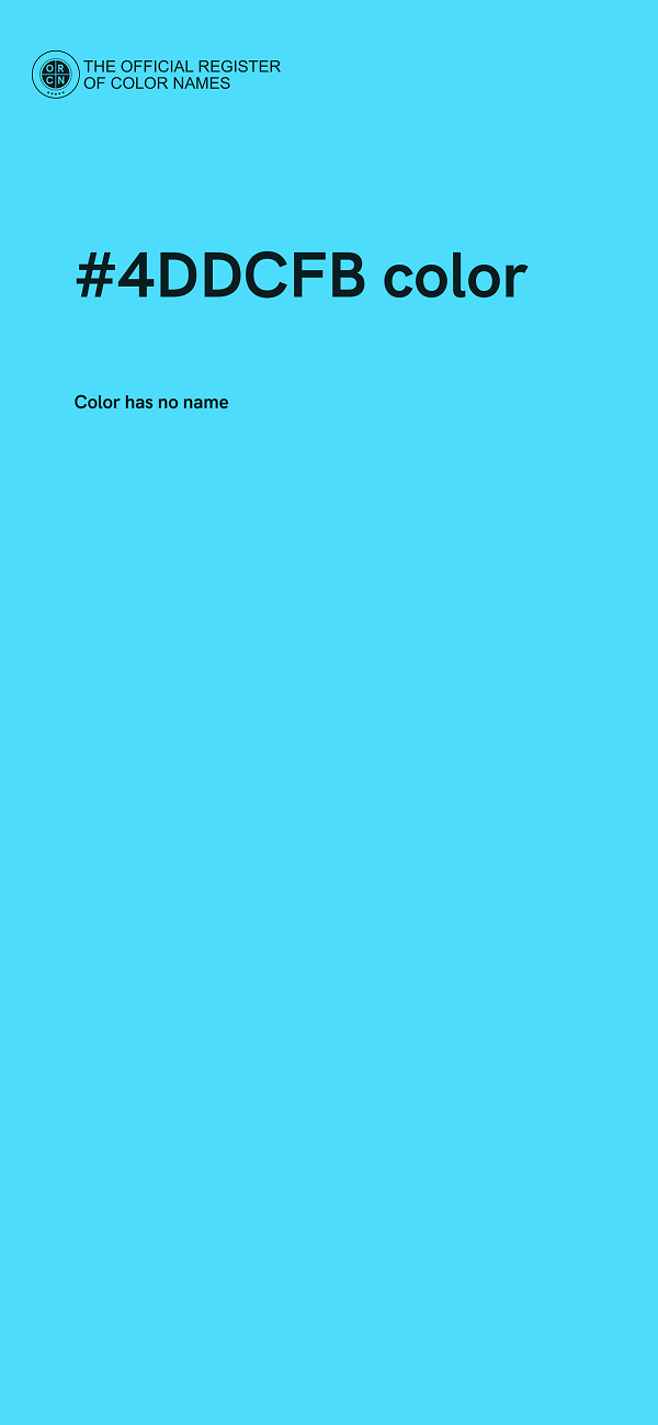 #4DDCFB color image