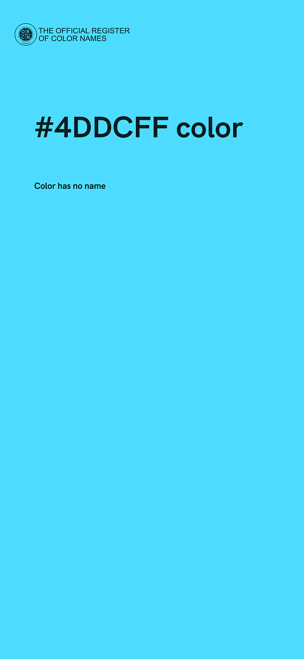 #4DDCFF color image