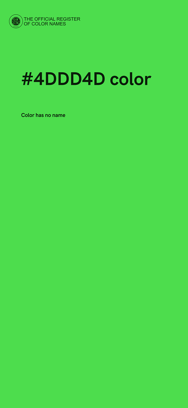#4DDD4D color image