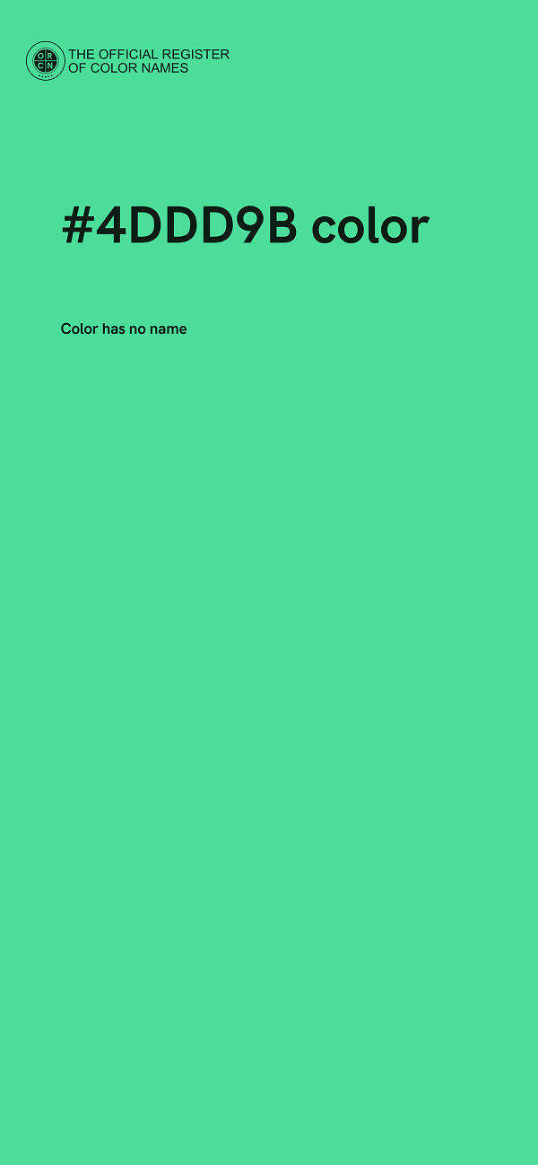 #4DDD9B color image