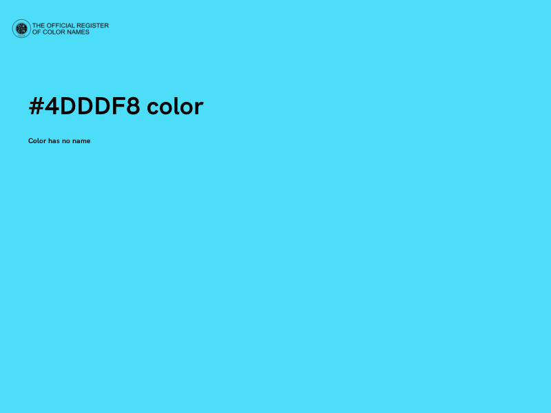 #4DDDF8 color image