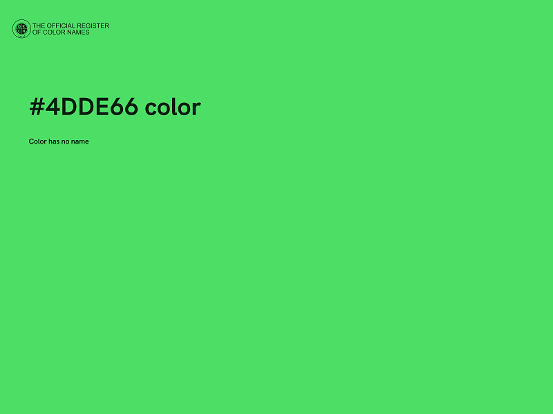 #4DDE66 color image