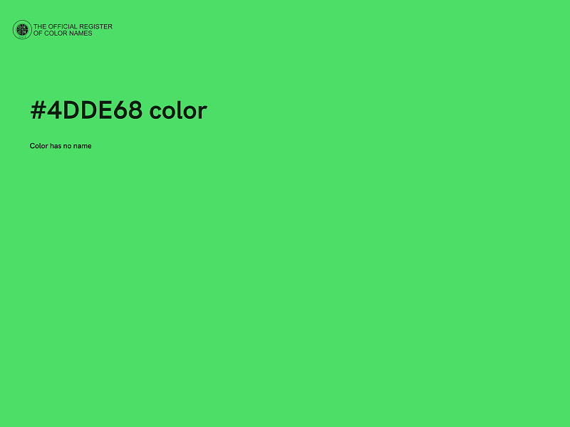 #4DDE68 color image