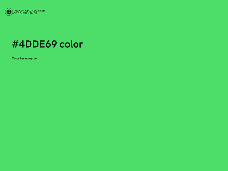 #4DDE69 color image