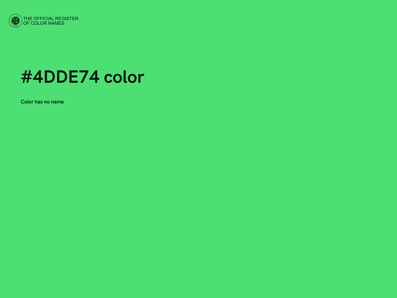 #4DDE74 color image