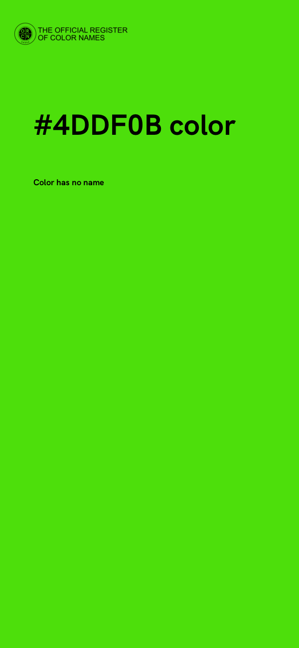 #4DDF0B color image