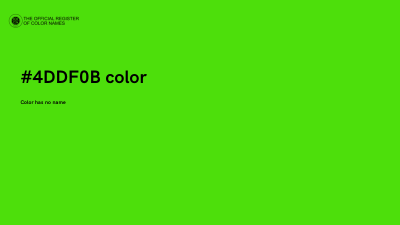 #4DDF0B color image