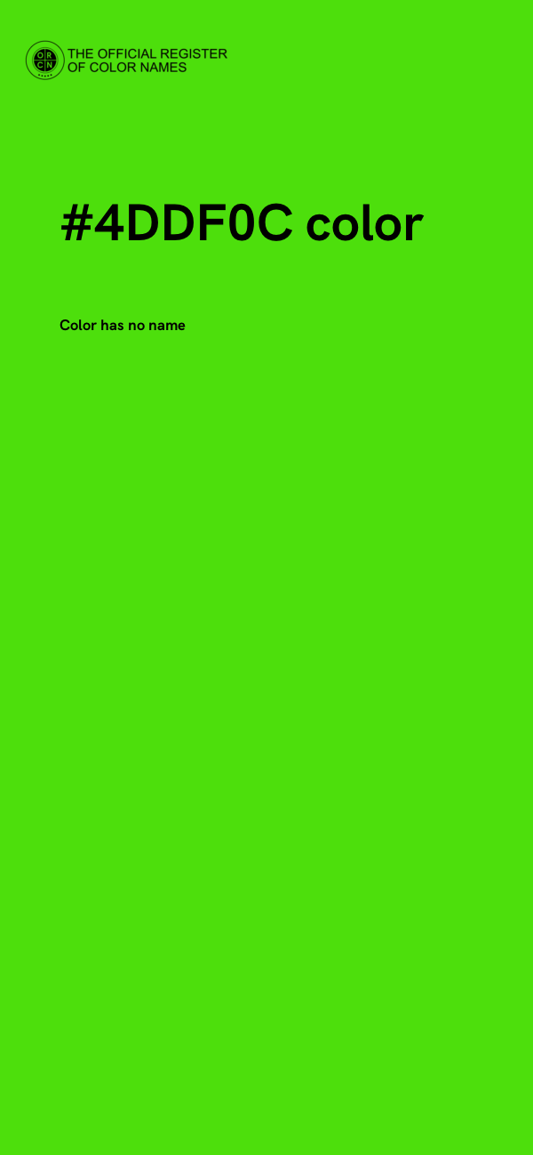 #4DDF0C color image