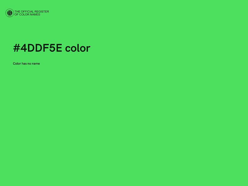 #4DDF5E color image