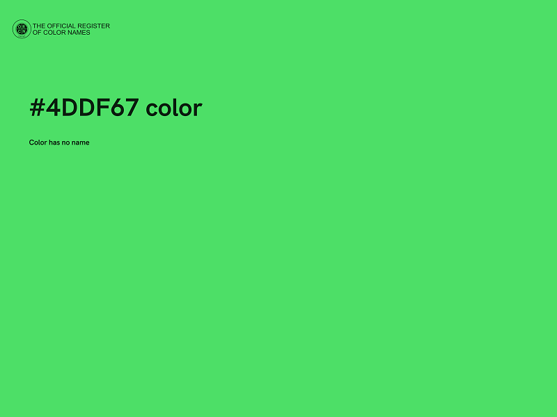 #4DDF67 color image