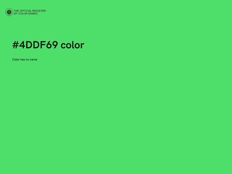 #4DDF69 color image