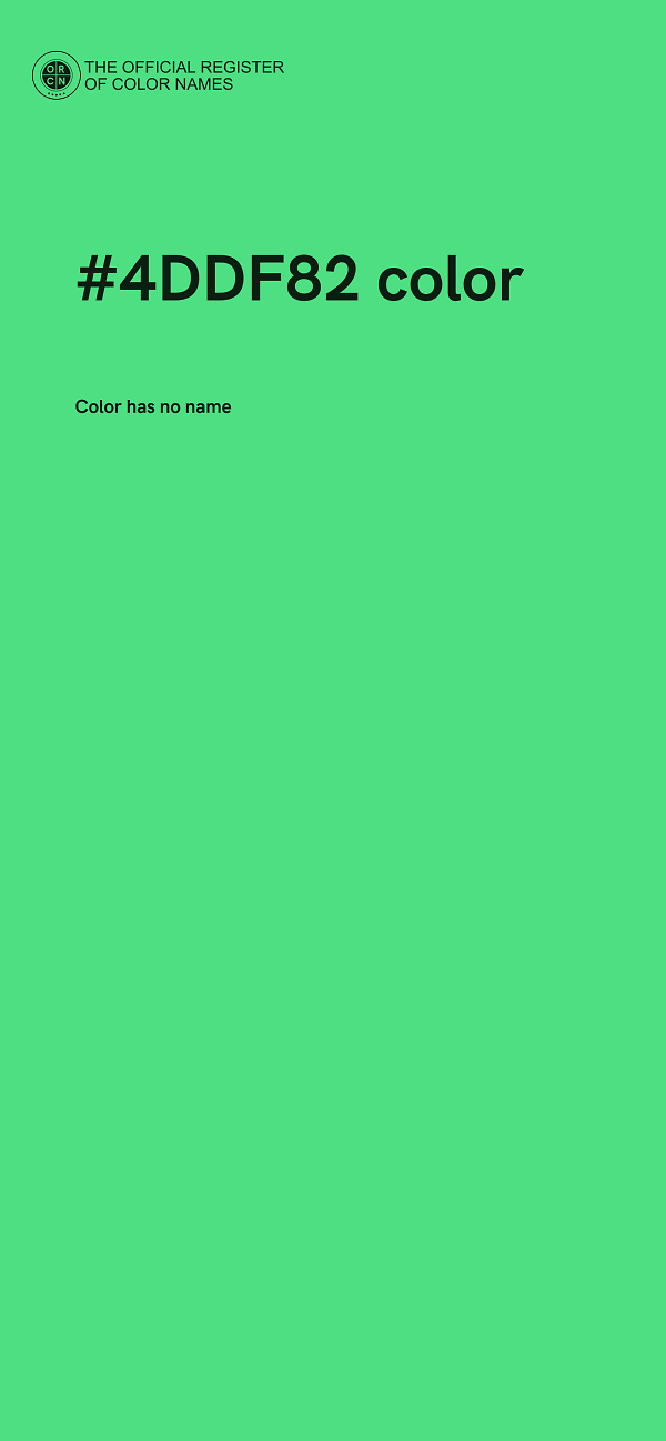 #4DDF82 color image