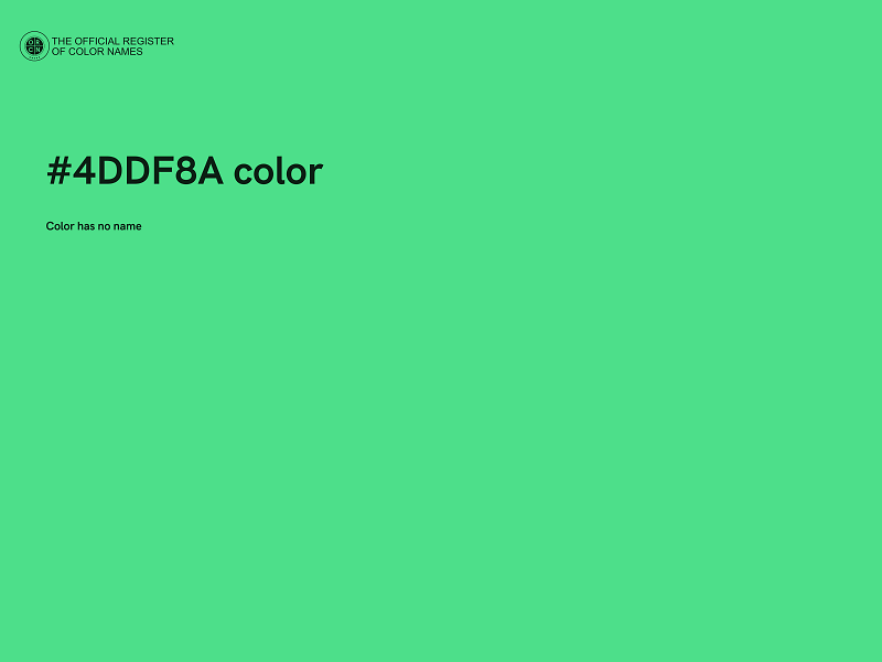 #4DDF8A color image